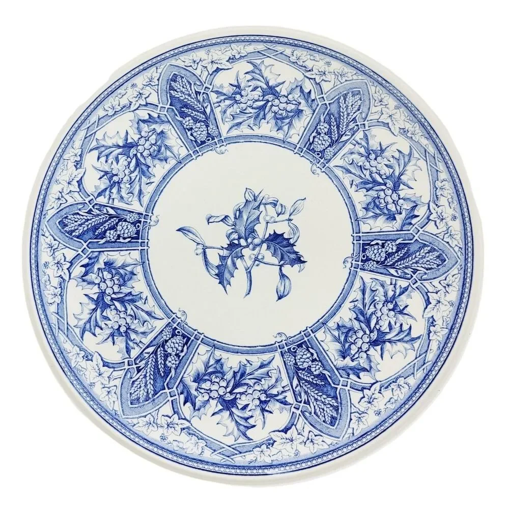 Prince Albert The Spode Blue Room Collection 1857 England Porcelain Cake Platter